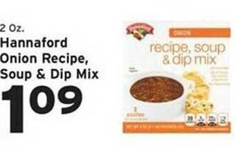 Hannaford Hannaford onion recipe, soup & dip mix offer
