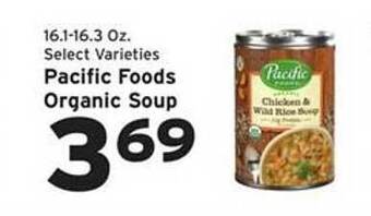 Hannaford Pacific foods organic soup offer