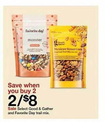 Target Select good & gather and favorite day trail mix. offer