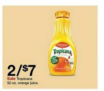 Target Tropicana orange juice offer