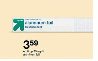 Target Up & up 85-sq. -ft. aluminum foil offer