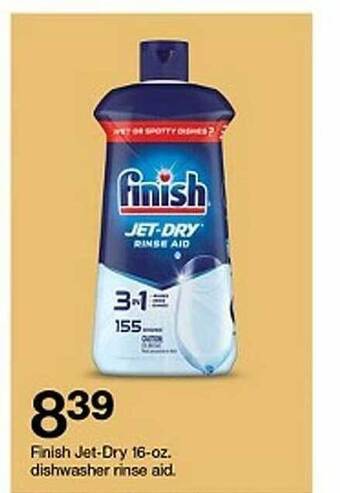 Target Finish jet-dry dishwasher rinse aid. offer