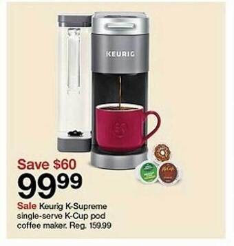 Target Keurig k-supreme single-serve k-cup pod coffee maker. offer