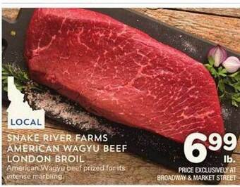 Albertsons Snake river farms american wagyu beef london broil offer