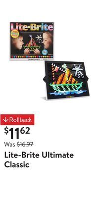 Walmart Lite-brite ultimate classic offer