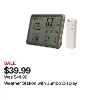 Weather station with jumbo display