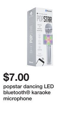 Five Below Popstar dancing led bluetooth® karaoke microphone offer