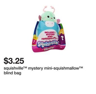 Five Below Squishville™ mystery mini-squishmallow™ blind bag offer