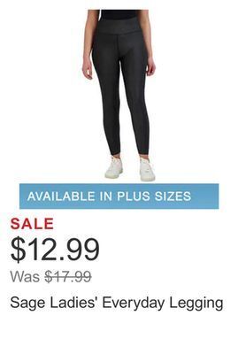 Costco Sage ladies' everyday legging offer