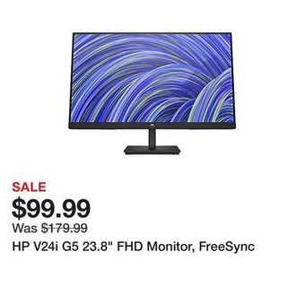 Office Depot Hp v24i g5 23.8" fhd monitor, freesync offer