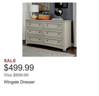 Costco Wingate dresser offer