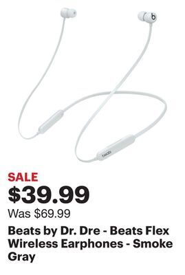 Best Buy Beats by dr. dre - beats flex wireless earphones - smoke gray offer