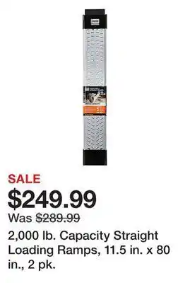 Tractor Supply Company 2,000 lb. capacity straight loading ramps, 11.5 in. x 80 in., 2 pk. offer