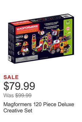 Costco Magformers 120 piece deluxe creative set offer