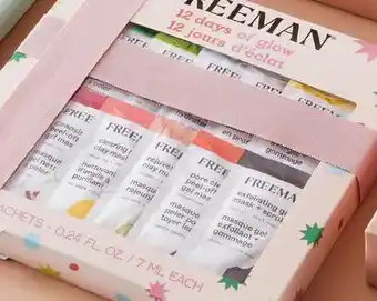 Freeman® 12-piece 12 days of glow mask kit