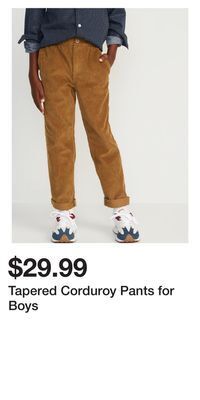 Old Navy Tapered corduroy pants for boys offer