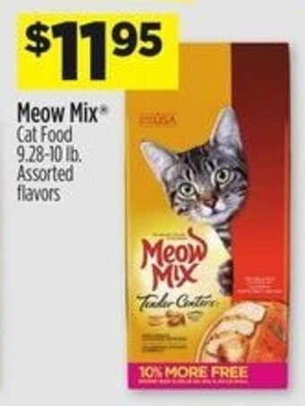 Dollar General Meow Mix Cat Food 9.28-10 lb. offer