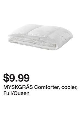 Ikea Myskgräs comforter, cooler, full/queen offer