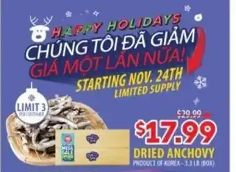 Hmart Dried Anchovy offer