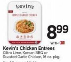 Tops Kevin's Chicken Entrees offer