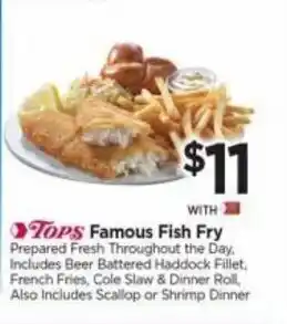 Tops Famous Fish Dry offer