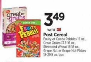 Tops Post Cereal offer