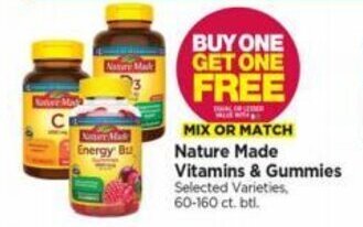 Tops Nature Made Vitamins & Gummies offer