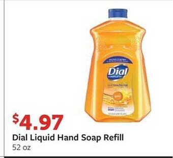 Fareway Dial liquid hand soap refill offer