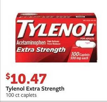 Fareway Tylenol extra strength offer
