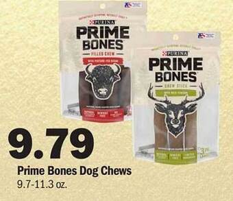 Meijer Prime bones dog chews offer