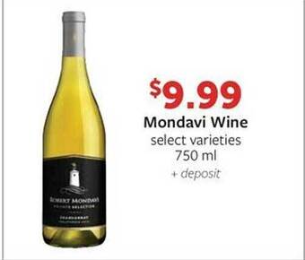 Fareway Mondavi wine offer