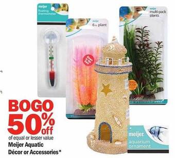 Meijer Meijer aquatic décor or accessories offer