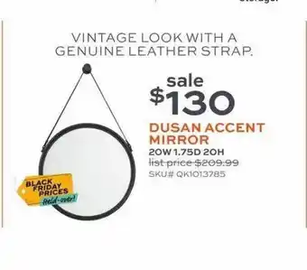 Slumberland Furniture Dusan accent mirror offer