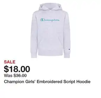 Dick's Sporting Goods Champion girls' embroidered script hoodie offer