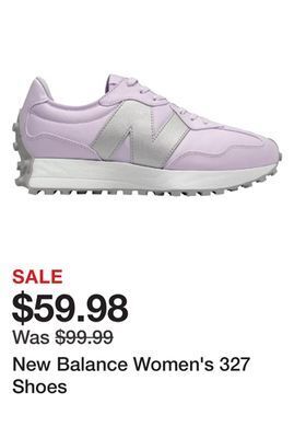 Dick's Sporting Goods New balance women's 327 shoes offer
