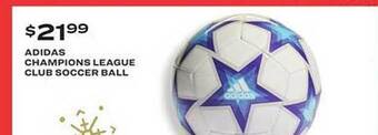 Academy Adidas champions league club soccer ball offer