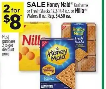Dollar General Honey maid grahams or fresh stacks or nila wafers offer