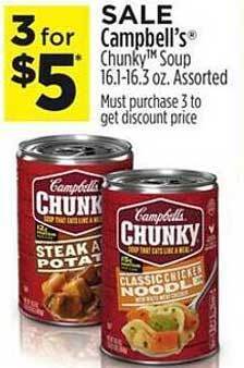 Dollar General Campbell's chunky soup assorted offer