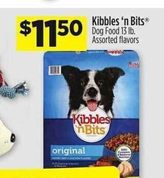 Dollar General Kibbles 'n bits dog food assorted flavors offer
