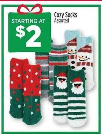 Dollar General Cozy socks assorted offer