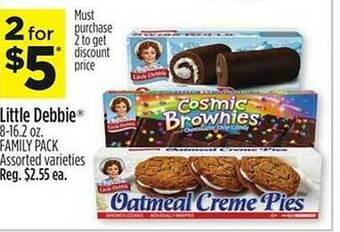 Dollar General Little debbie family pack assorted varieties offer