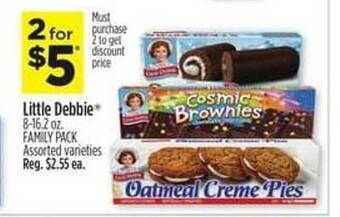 Dollar General Little debbie family pack assorted varieties offer