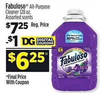 Dollar General Fabuloso all-purpose cleaner assorted scents offer