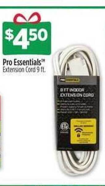 Dollar General Pro essentials extension cord offer