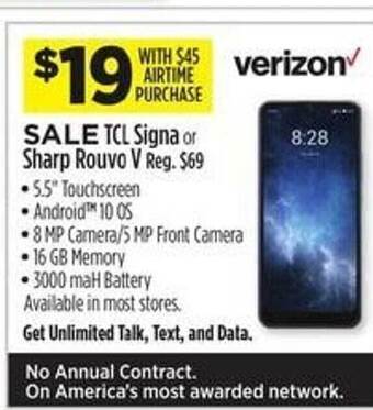 Dollar General Tcl signa or sharp rouvo v offer