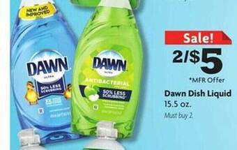 Family Dollar Dawn dish liquid offer