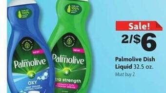 Family Dollar Palmolive dish liquid offer