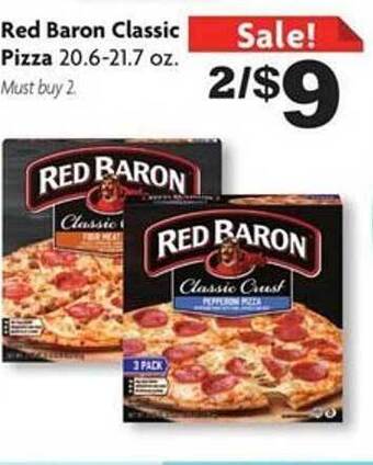 Family Dollar Red baron classic pizza offer