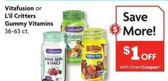 Family Dollar Vitafusion or l'il critters gummy vitamins 36-63 ct. offer