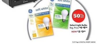 Family Dollar Select light bulbs offer